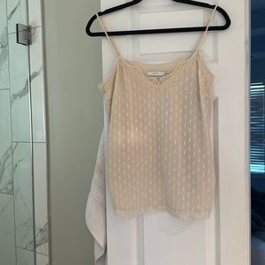 Lush Large detailed lace cami